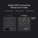 TP-Link Mercusys MR80X AX3000 Dual-Band Wi-Fi 6 Router