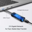 TP-Link UE302C USB Type-C - 2.5 Gigabit Ethernet Ağ Adaptörü