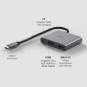 TP-Link UH3020C USB Type-C 100W Hızlı Şarj + 4K 60Hz HDMI + USB 3.0 Type A 3ü 1 Arada Hub