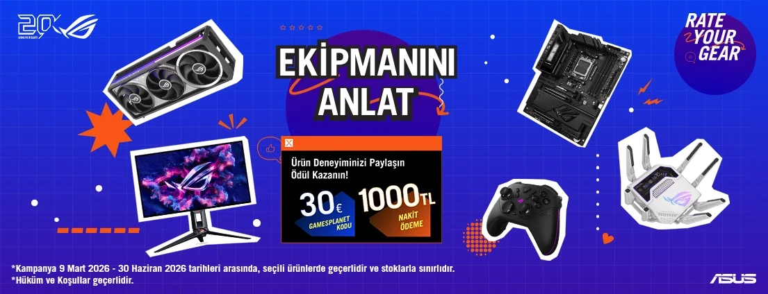 ASUS 2026 ROG Ekipmanını Anlat Kampanyası