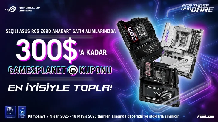 ASUS 2026 ROG Z890 En İyisiyle Topla Kampanyası