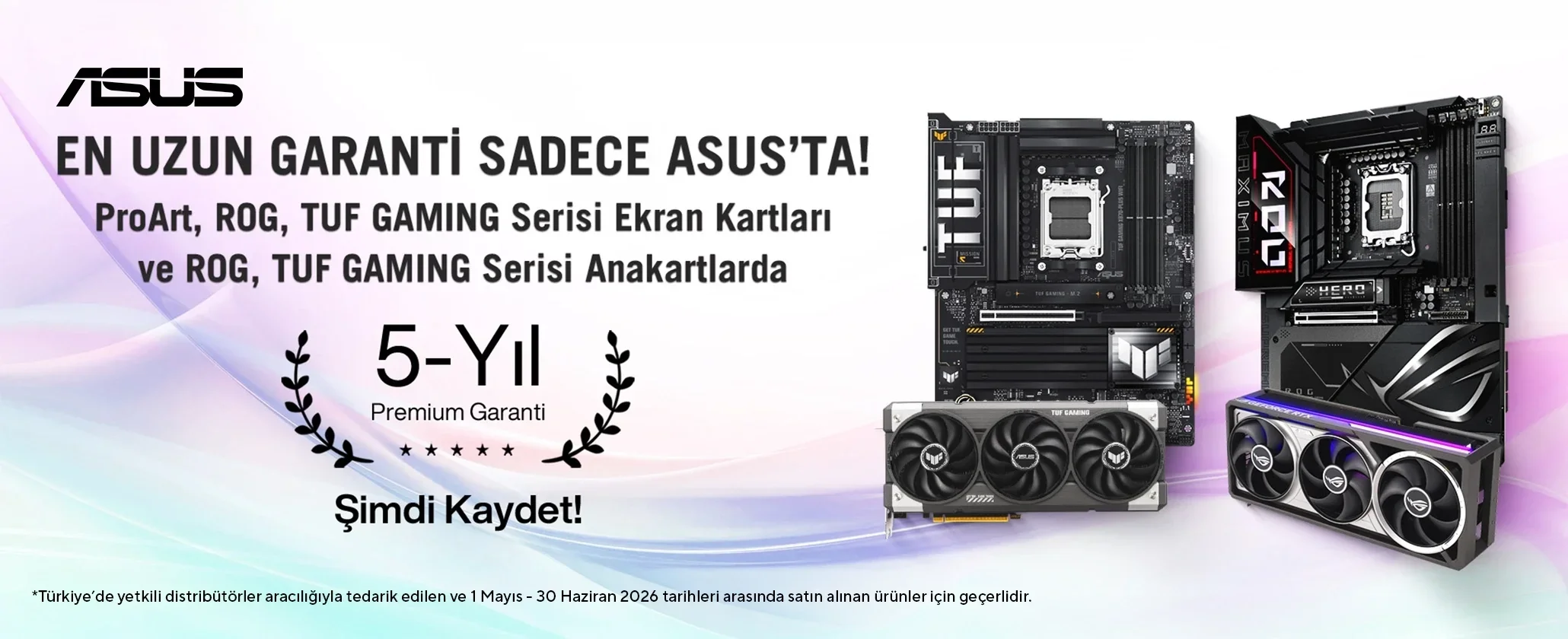 En Uzun Garanti Sadece ASUS'ta!
