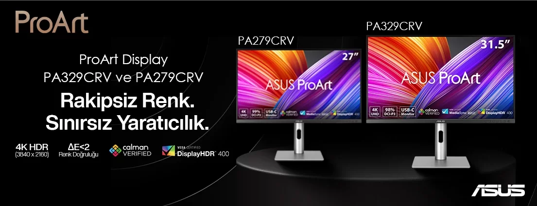 ASUS 27 ProArt PA279CRV 60Hz 5ms Adaptive-Sync HDR 2160p 4K IPS LED Profesyonel Monitör