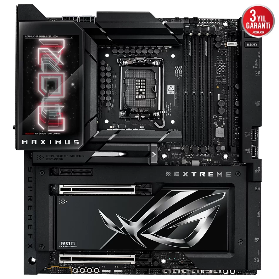 ROG MAXIMUS Z890 EXTREME 9200MHz(OC) DDR5 Intel Soket 1851 E-ATX Anakart