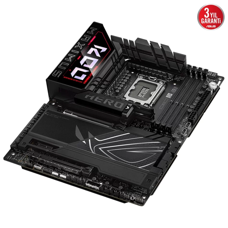 ROG MAXIMUS Z890 HERO 9200MHz(OC) DDR5 Intel Soket 1851 ATX Anakart