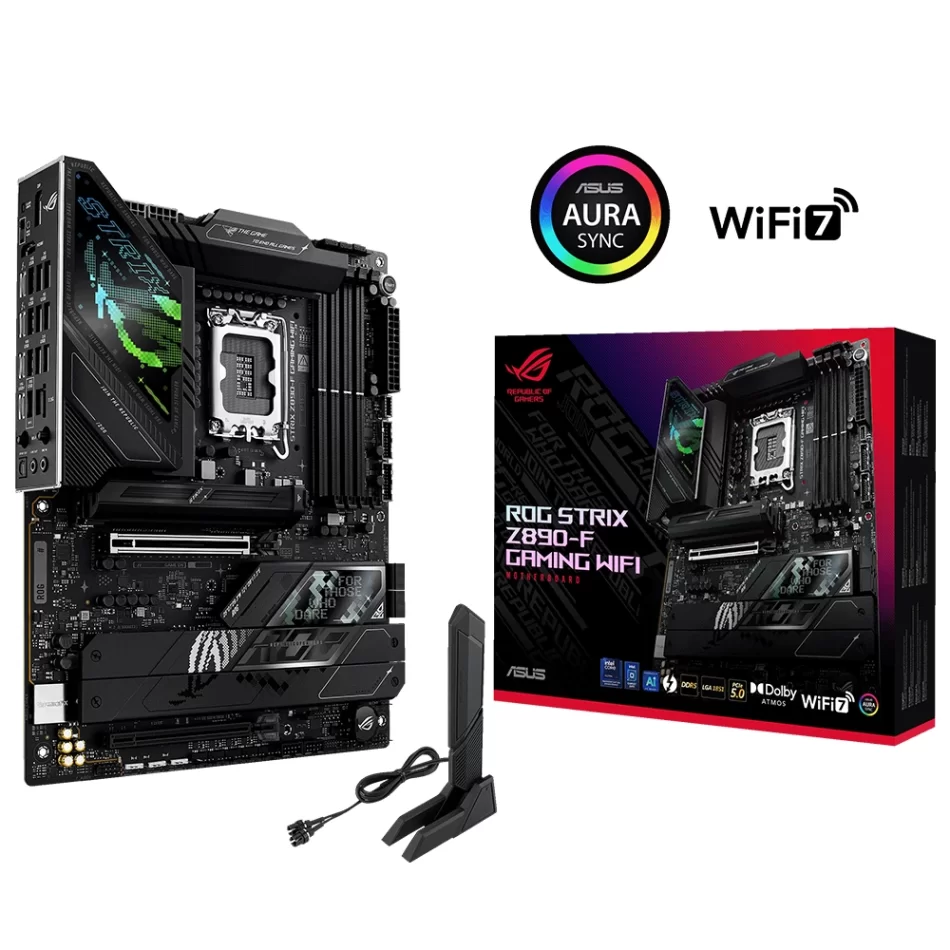 ROG STRIX Z890-F GAMING WIFI 8600MHz(OC) DDR5 Intel Soket 1851 ATX Anakart