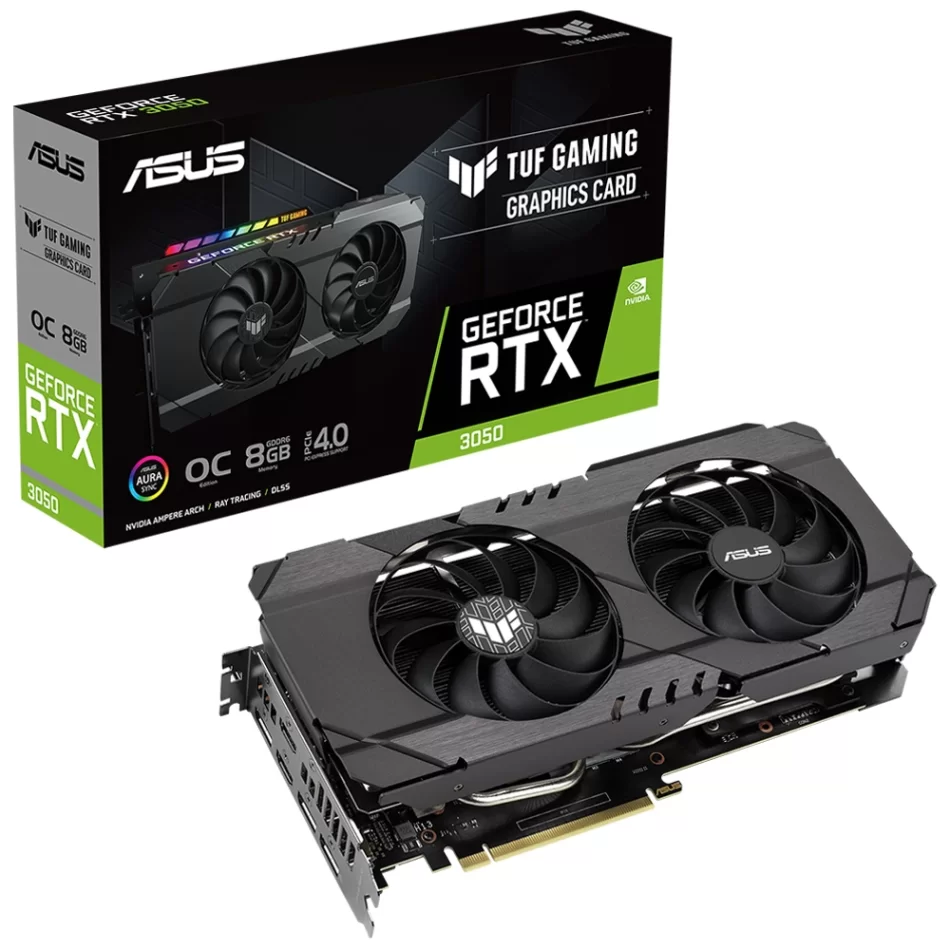 ASUS TUF Gaming GeForce RTX 3050 OC Edition 8GB GDDR6 NVIDIA DLSS Ekran Kartı