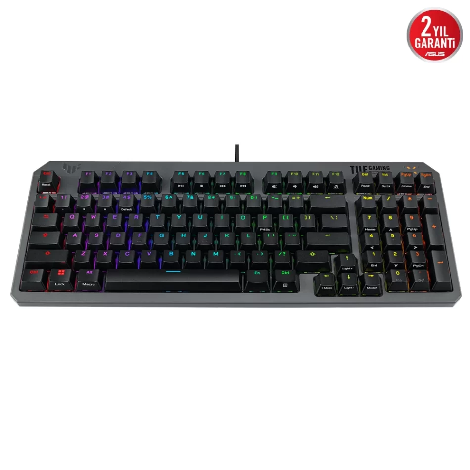 ASUS TUF Gaming K3 Gen II RGB Kablolu Mekanik TUF Optik Red Switch Gaming Klavye