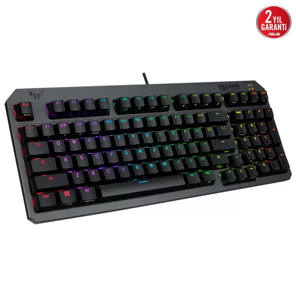 ASUS TUF Gaming K3 Gen II RGB Kablolu Mekanik TUF Optik Red Switch Gaming Klavye