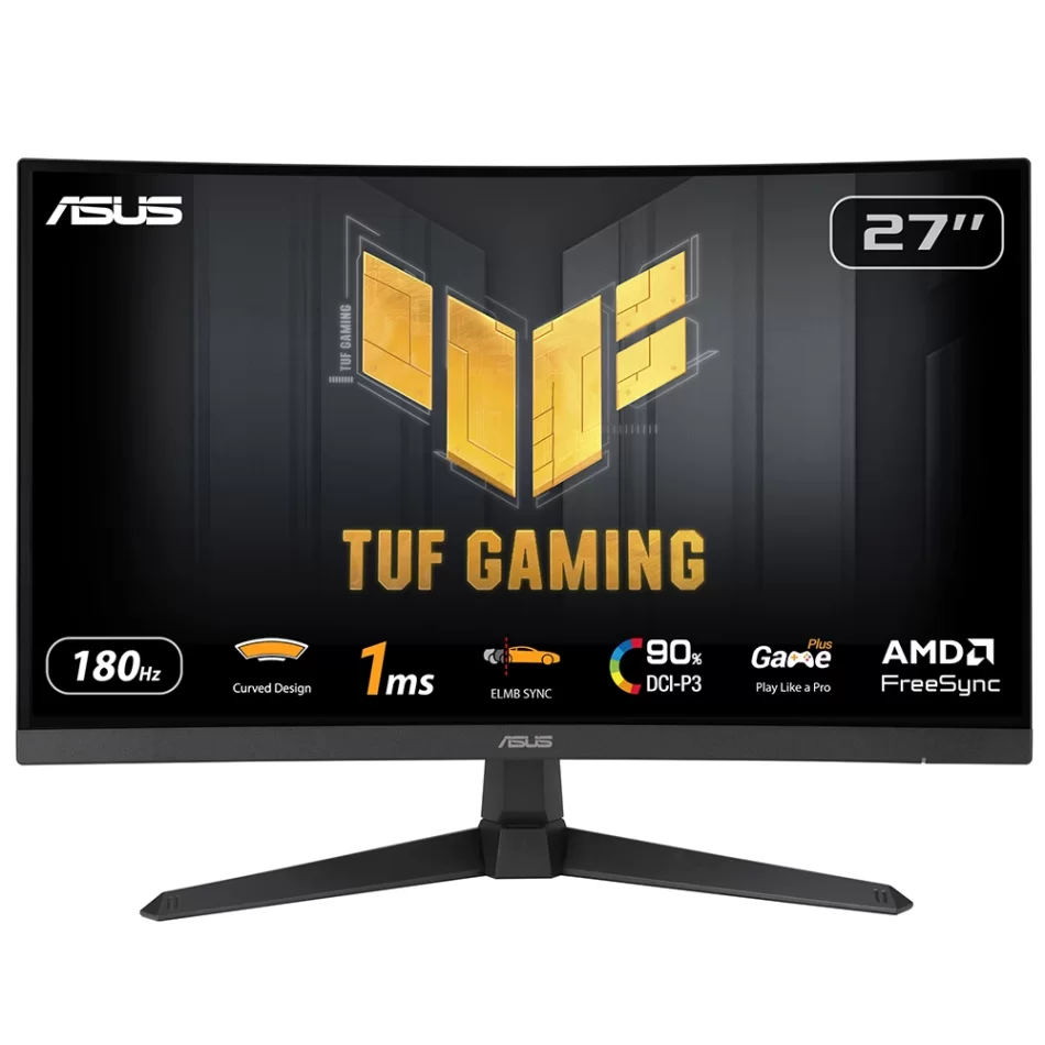 ASUS 27 TUF Gaming VG27VQ3B 180Hz 1ms FreeSync 1080p VA Curved Oyuncu Monitörü