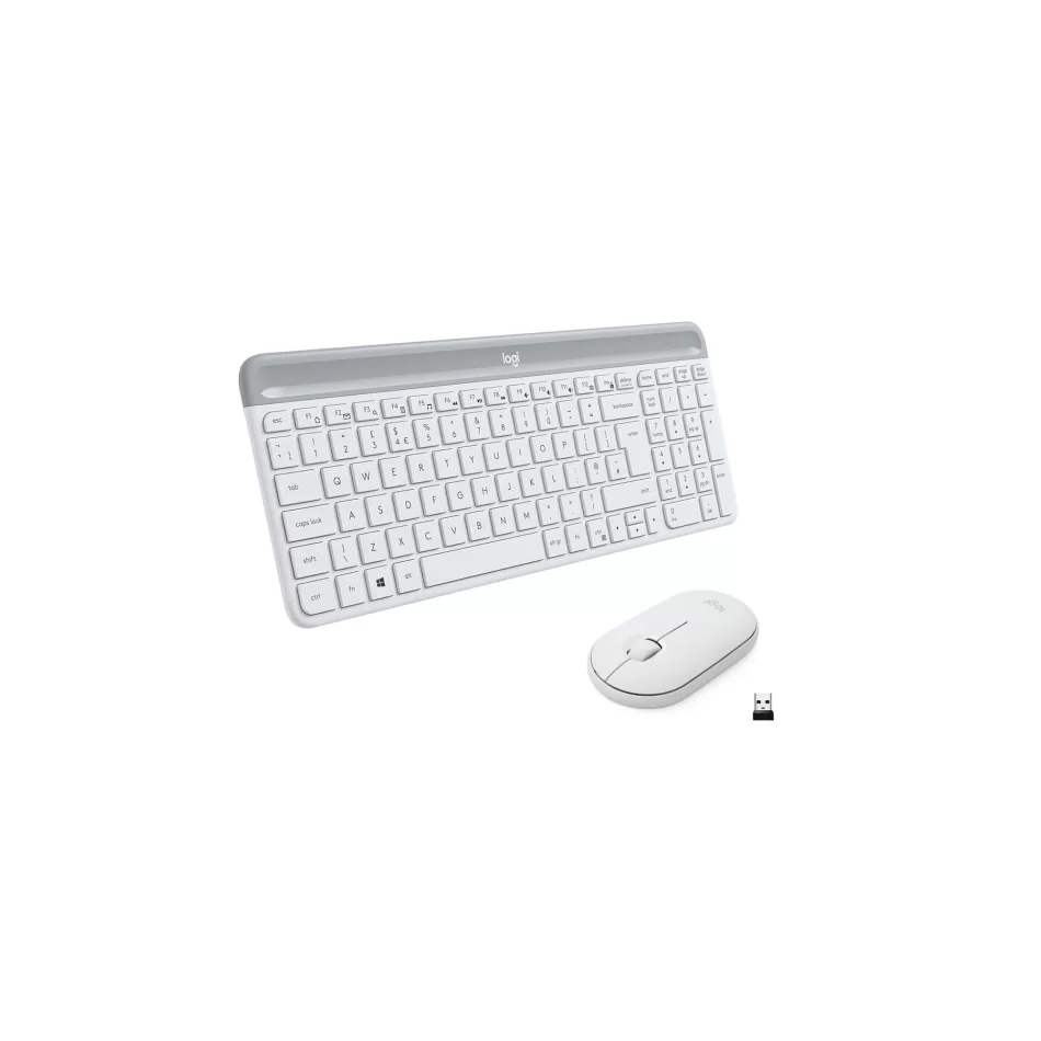 LOGITECH MK470 KABLOSUZ KALVYE MOUSE SET USB BEYAZ 920-009436