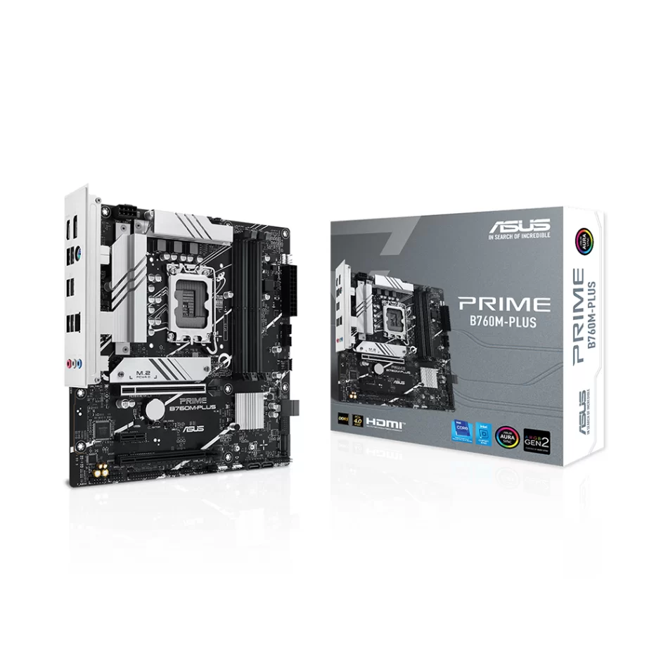 ASUS PRIME B760M-PLUS 7200MHz(OC) DDR5 Intel Soket 1700 mATX Anakart