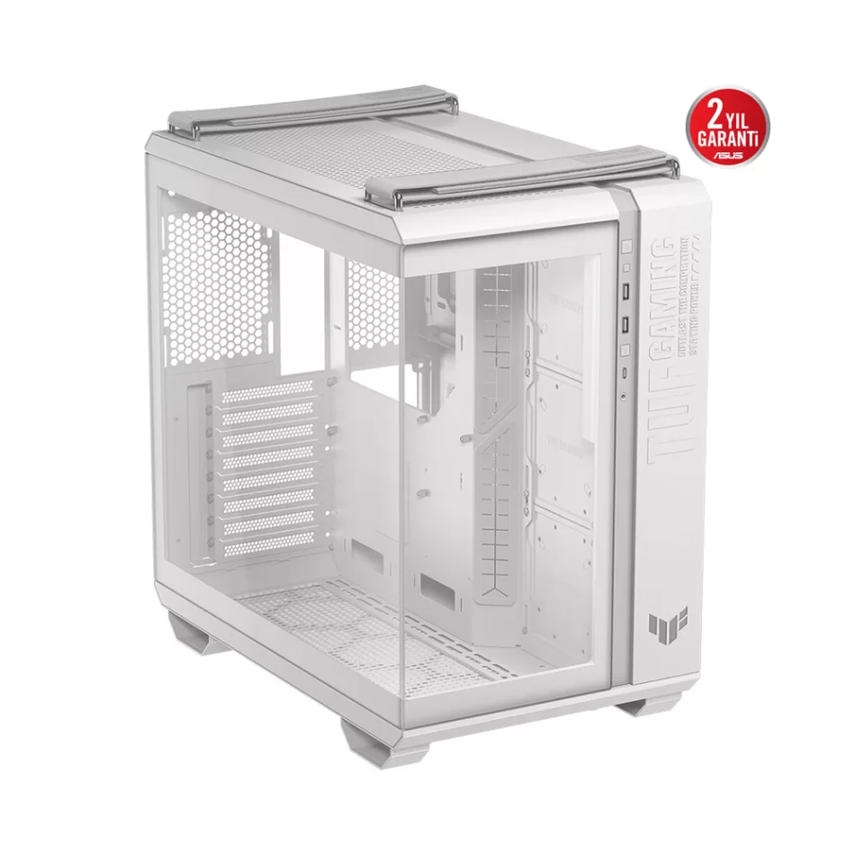 ASUS TUF Gaming GT502 Horizon White Çift Odalı Mid-Tower ATX Beyaz Bilgisayar Kasası