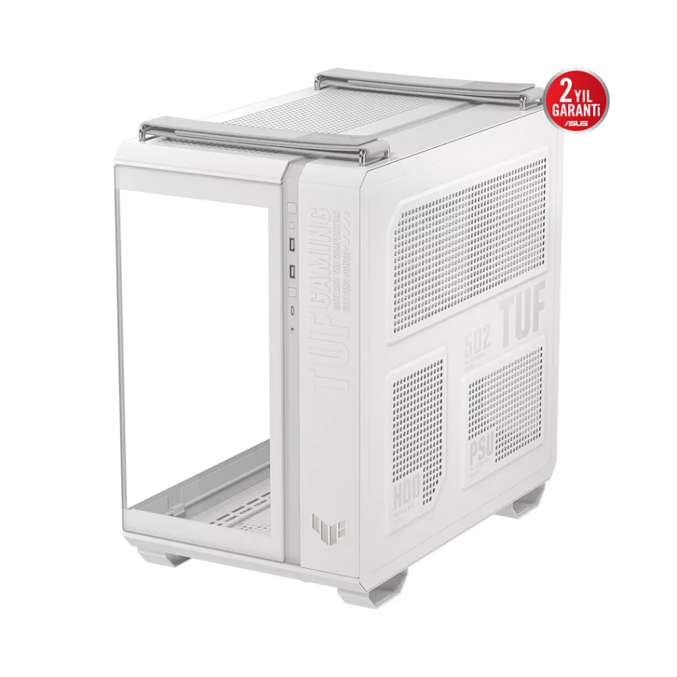 ASUS TUF Gaming GT502 Horizon White Çift Odalı Mid-Tower ATX Beyaz Bilgisayar Kasası