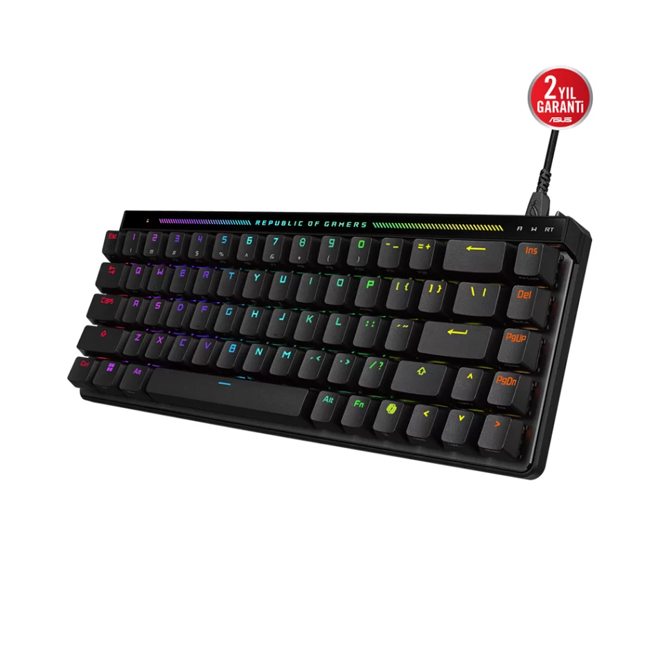 ASUS ROG Falchion Ace HFX RGB Manyetik Switch Analog İngilizce Q Kablolu Oyuncu Klavyesi
