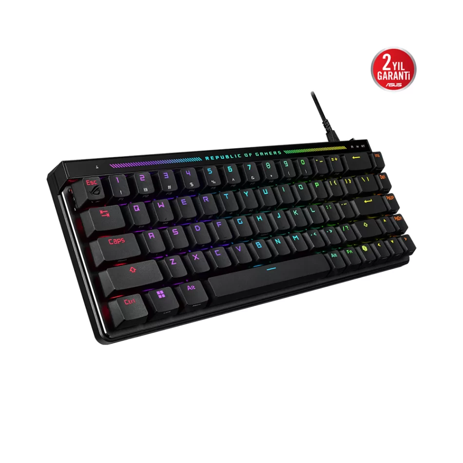 ASUS ROG Falchion Ace HFX RGB Manyetik Switch Analog İngilizce Q Kablolu Oyuncu Klavyesi