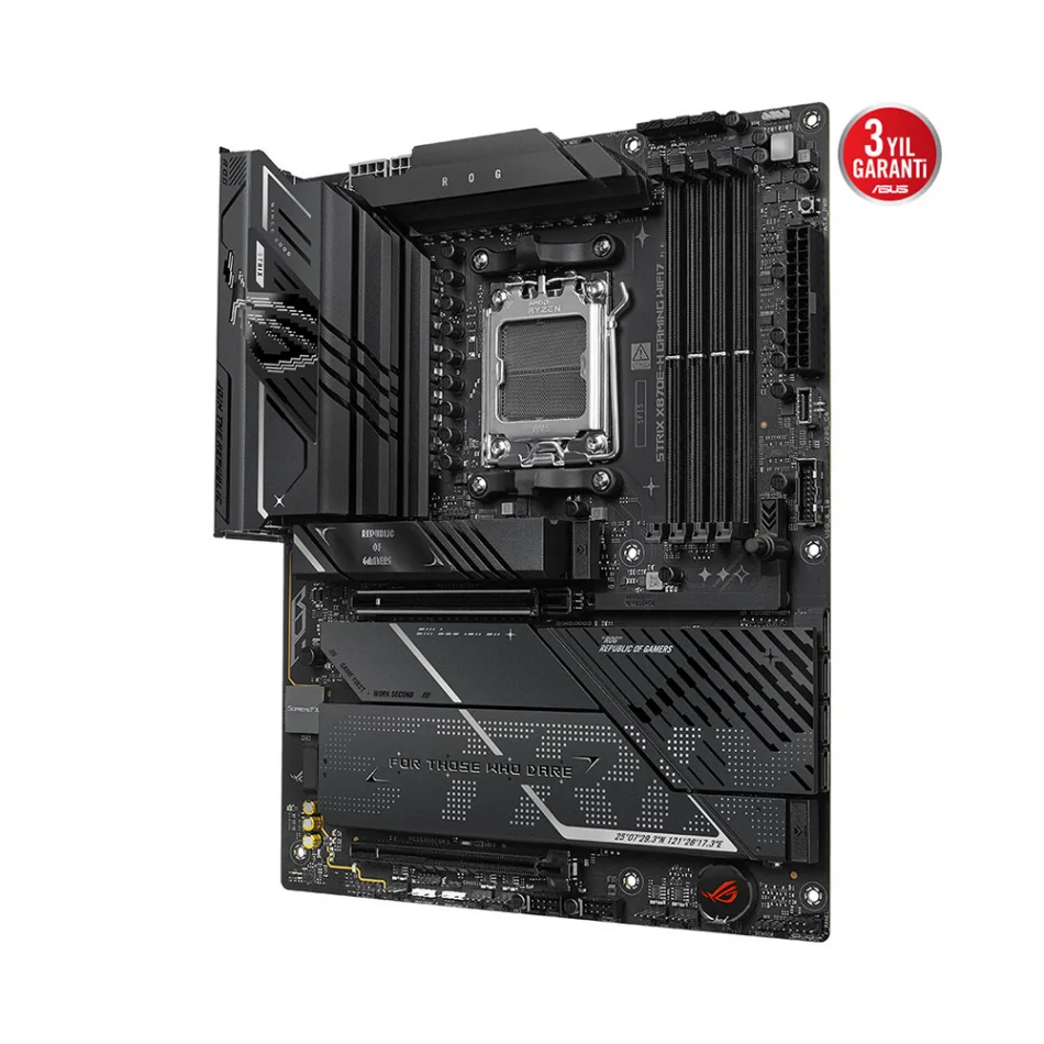 ASUS ROG Strix X870E-H GAMING WIFI7 8000MHz(OC) DDR5 AMD Soket AM5 ATX Anakart