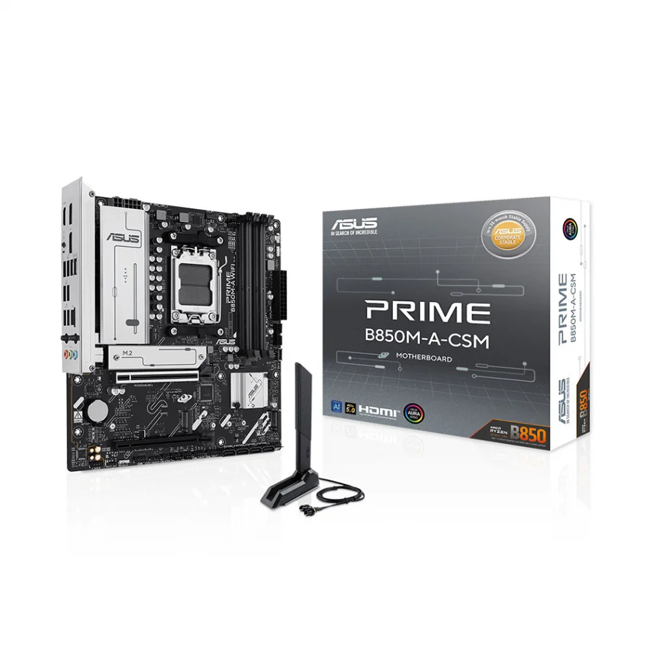 ASUS PRIME B850M-A-CSM 8000MHz(OC) DDR5 AMD Soket AM5 ATX Anakart