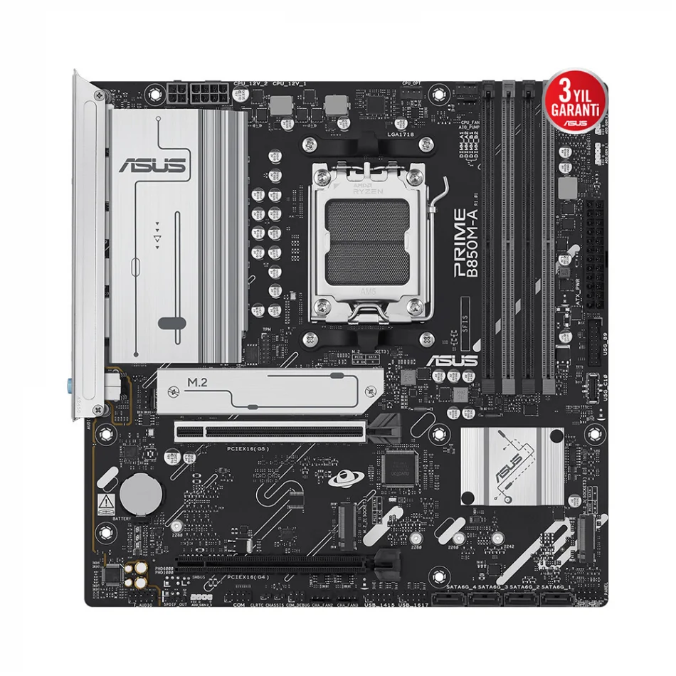 ASUS PRIME B850M-A-CSM 8000MHz(OC) DDR5 AMD Soket AM5 ATX Anakart