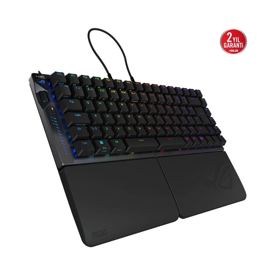ASUS ROG Falcata %75 TKL ROG HFX V2 Switch ROG Hall Sensör 8K Hz Türkçe Q Bölünebilir Gaming Klavye