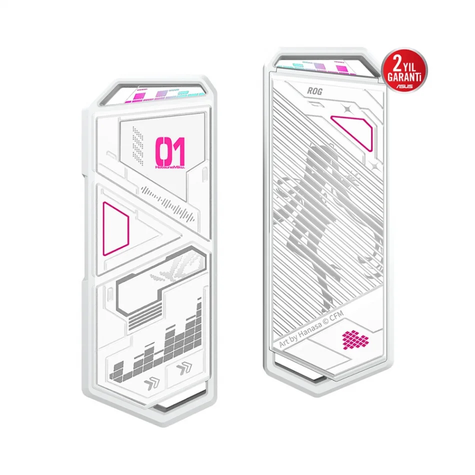 ASUS ROG Strix Arion Hatsune Miku Edition USB 3.2 Gen2 M2 NVMe Beyaz SSD Kutusu