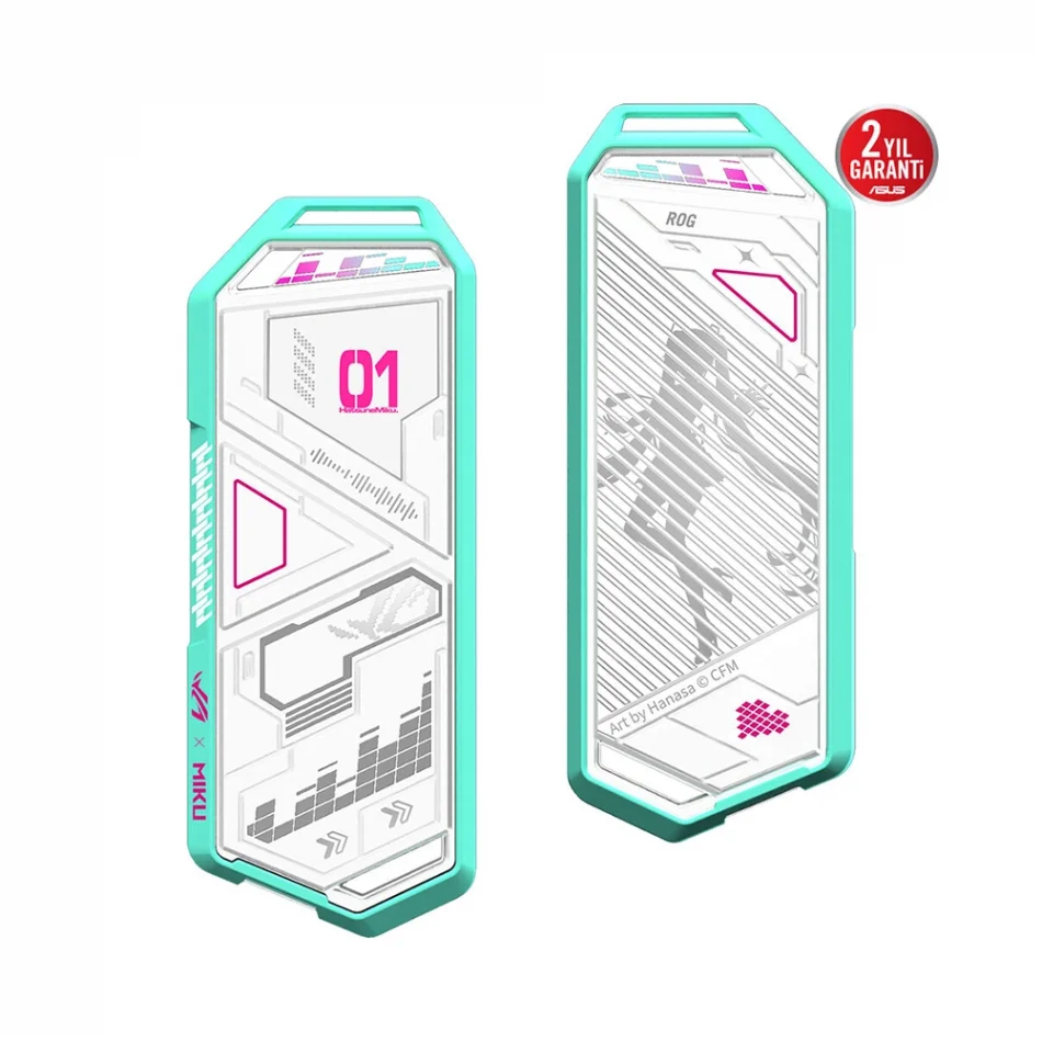 ASUS ROG Strix Arion Hatsune Miku Edition USB 3.2 Gen2 M2 NVMe Beyaz SSD Kutusu