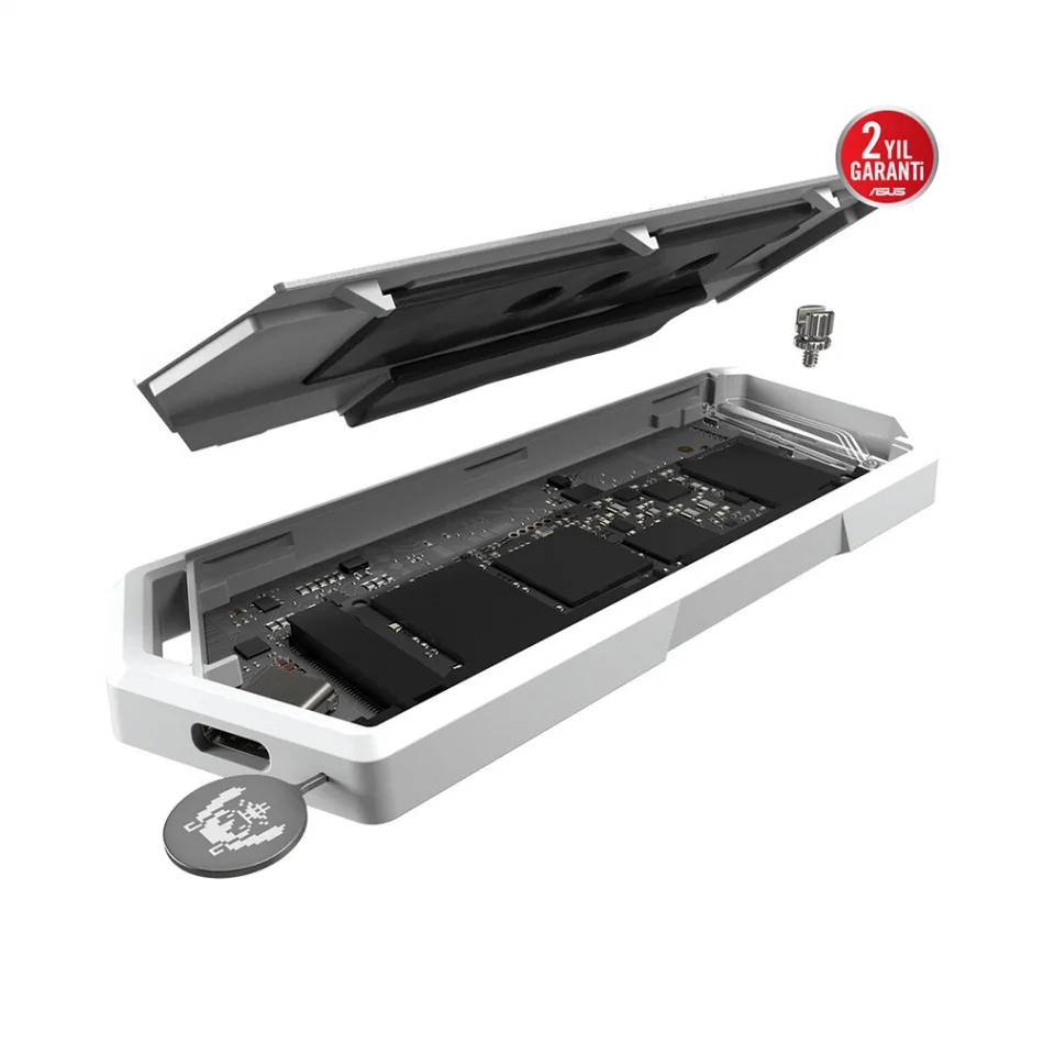 ASUS ROG Strix Arion Hatsune Miku Edition USB 3.2 Gen2 M2 NVMe Beyaz SSD Kutusu