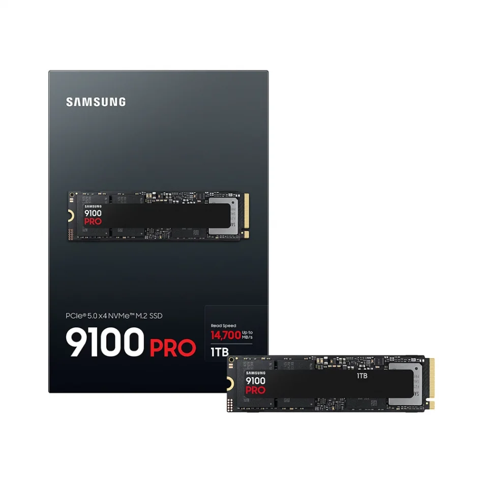 Samsung 9100 PRO 1 TB PCIe Gen 5.0 14800/13400MB/s NVMe M.2 SSD