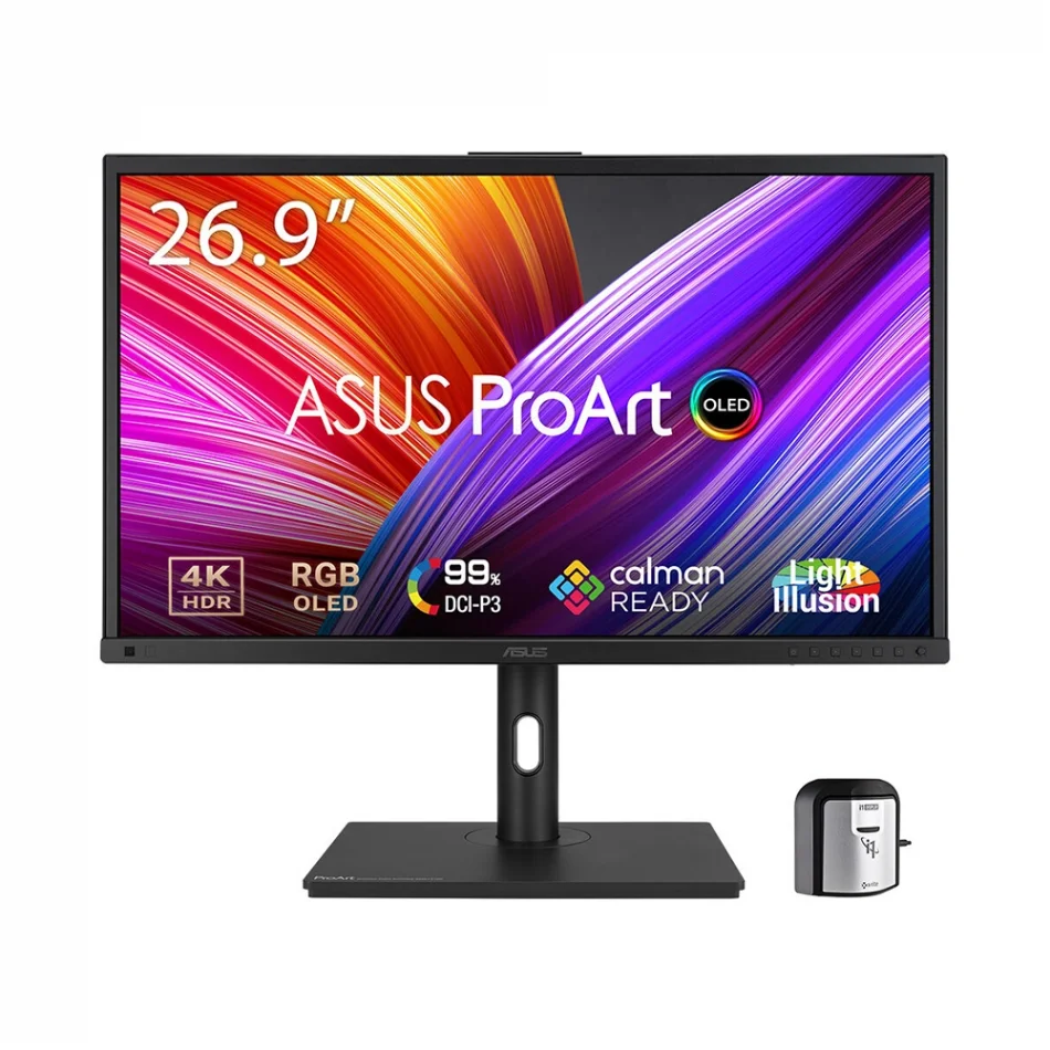 ASUS 27 ProArt OLED PA27DCE-K 60Hz 0.1ms %99 DCI-P3 Donanım Kalibrasyonlu 4K 2160p HDR OLED Profesyonel Monitör