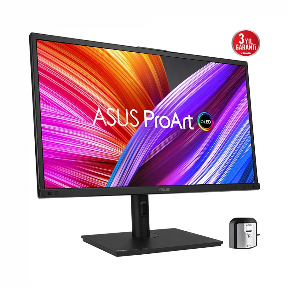 ASUS 27 ProArt OLED PA27DCE-K 60Hz 0.1ms %99 DCI-P3 Donanım Kalibrasyonlu 4K 2160p HDR OLED Profesyonel Monitör