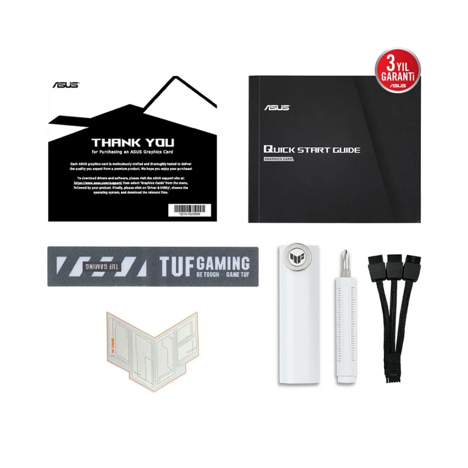 ASUS TUF Gaming GeForce RTX 5070 Ti OC White Edition 16GB GDDR7 256 Bit NVIDIA DLSS 4 Beyaz Ekran Kartı