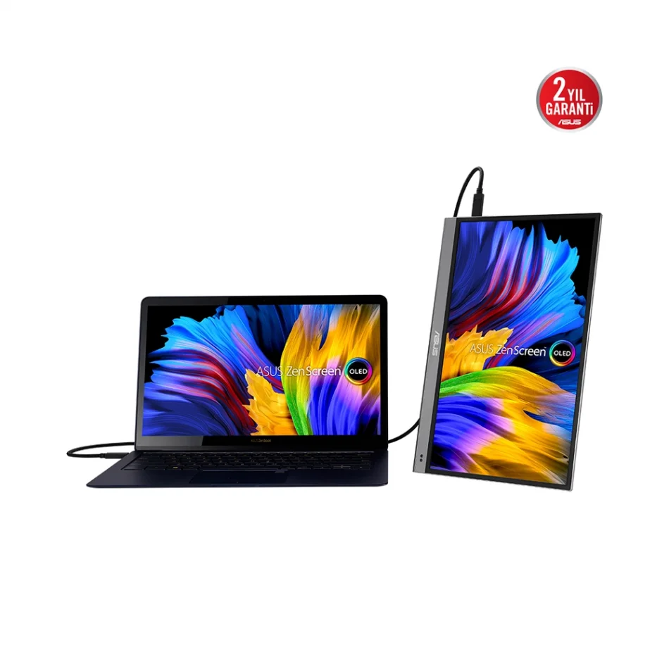 ASUS 13.3 ZenScreen OLED MQ13AH 60Hz 1ms %100 DCI-P3 HDR 1080p OLED Taşınabilir Monitör