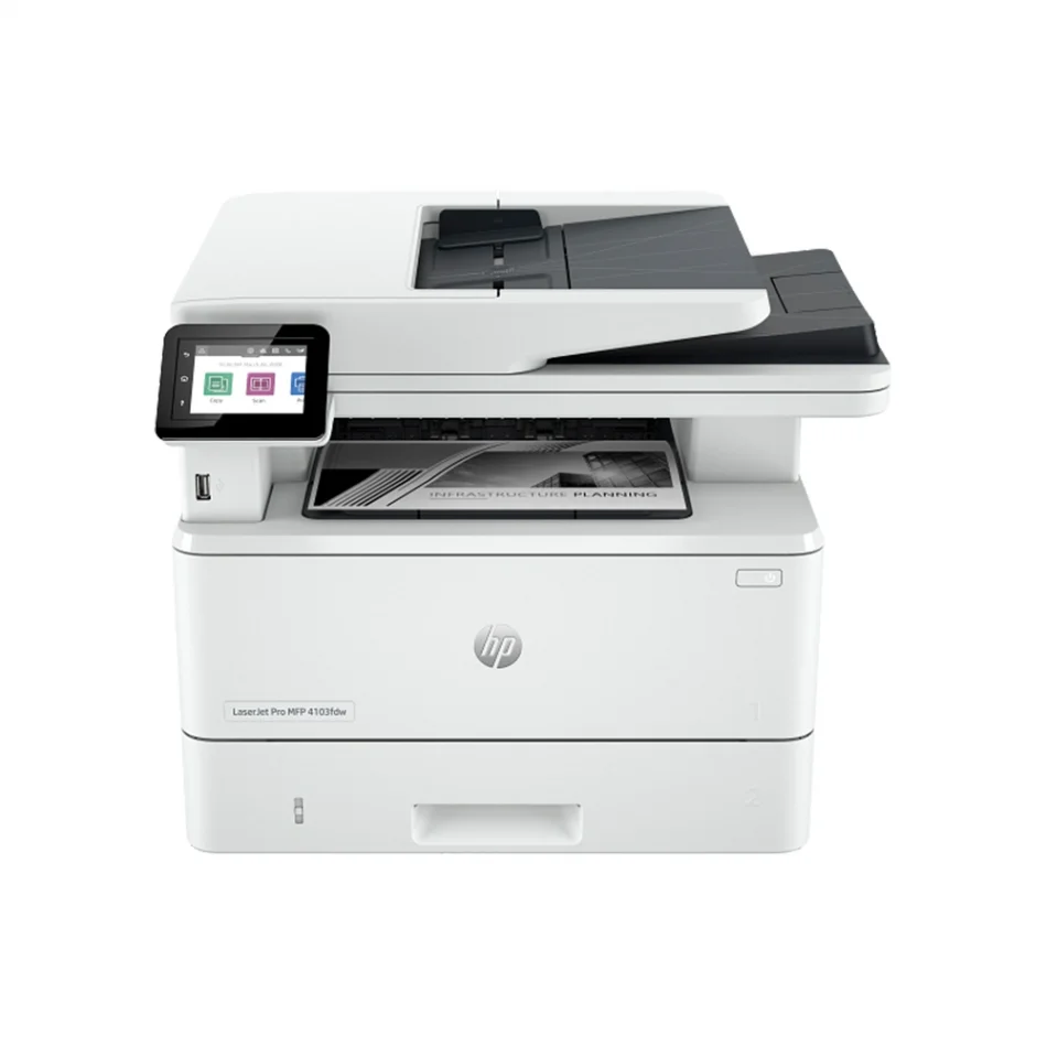 HP LaserJet Pro 4103FDW 2Z629A Wi-Fi + Tarayıcı + Fotokopi + Faks Çok Fonksiyonlu All in One Siyah-Beyaz Lazer Yazıcı