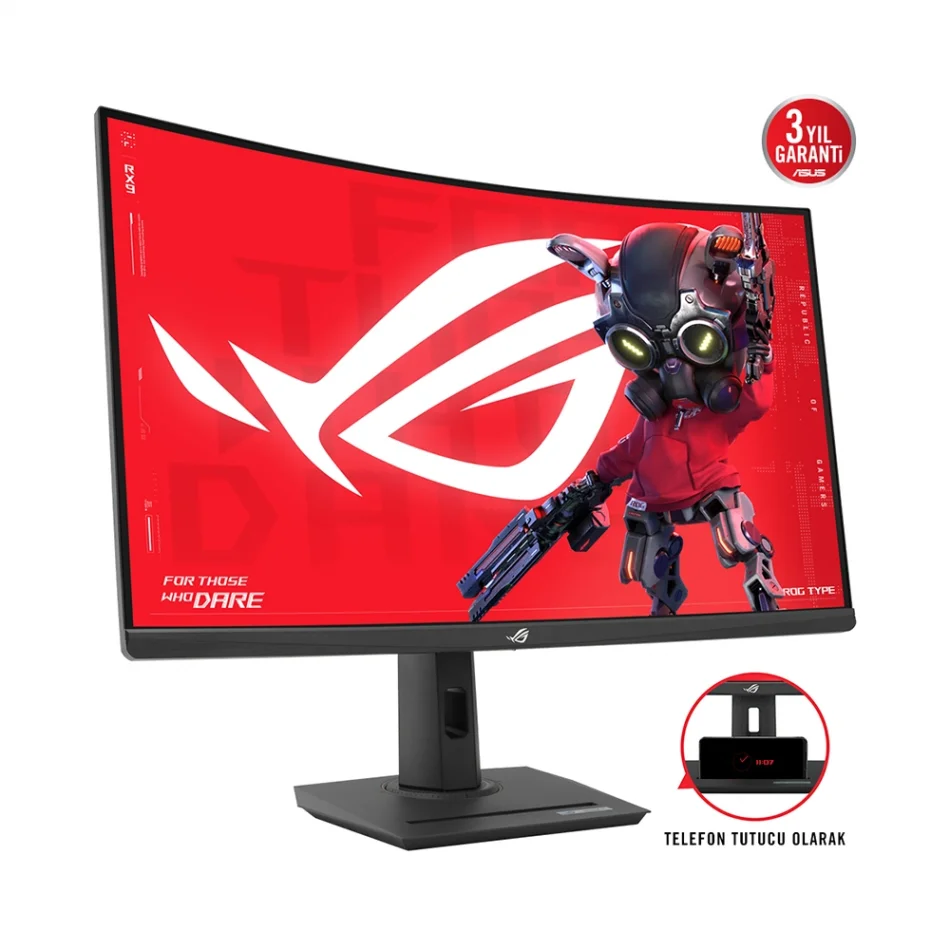 ASUS 31.5 ROG Strix XG32WCMS 280Hz 1ms FreeSync Premium 1440p HDR VA Curved Oyuncu Monitörü