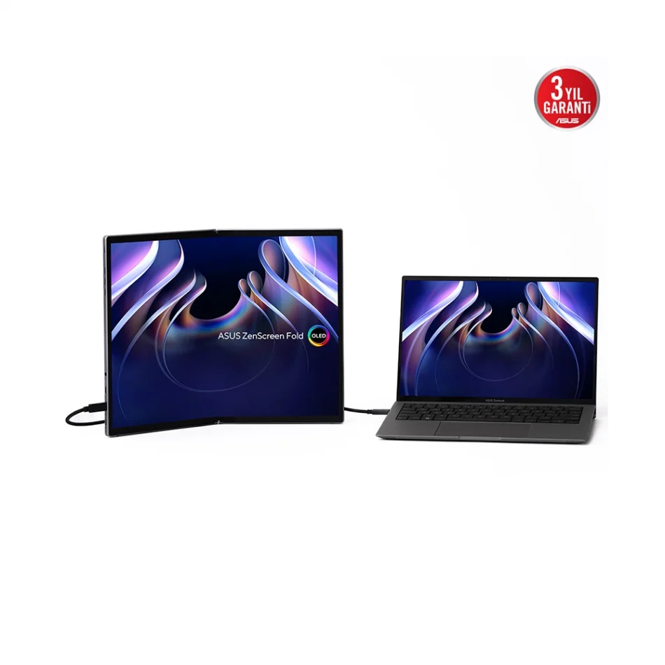 ASUS 17.3 ZenScreen Fold OLED MQ17QH HDR500 2560x1920 QHD Katlanabilir Taşınabilir Monitör
