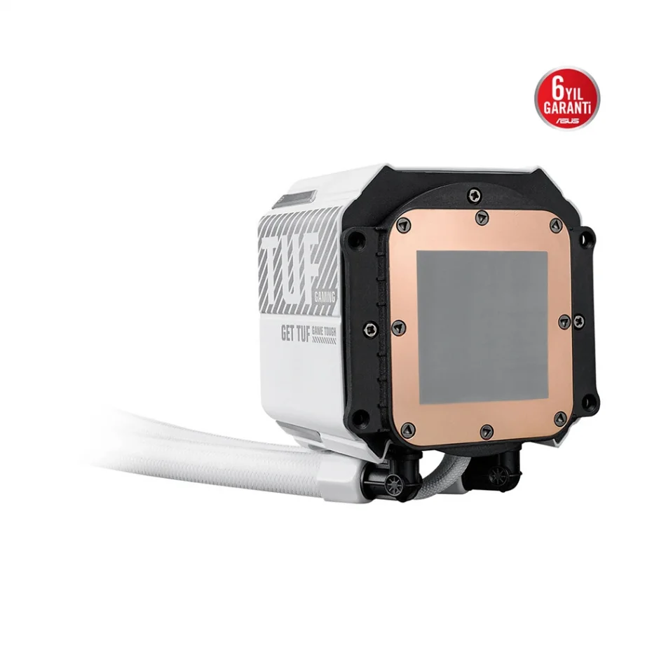 ASUS TUF Gaming LC III 360 ARGB White Edition Aura Sync Intel LGA1851-1700 ve AMD AM5 Destekli 360mm Beyaz İşlemci Sıvı Soğutucu