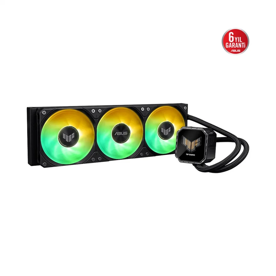 ASUS TUF Gaming LC III 360 ARGB LCD Aura Sync Intel LGA1851-1700 ve AMD AM5 Destekli 360mm İşlemci Sıvı Soğutucu