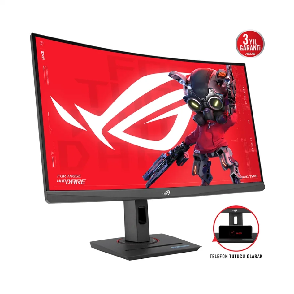 ASUS 27 ROG Strix XG27WCMS 280Hz 1ms FreeSync Premium HDR 1440p VA Curved Gaming Monitör