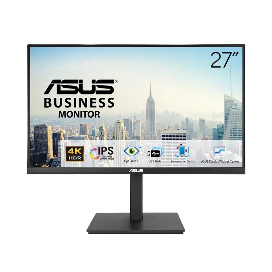 ASUS 27 VA27UQSB 60Hz 5ms Eye Care Adaptive-Sync 2160p 4K HDR IPS LED Business Monitör