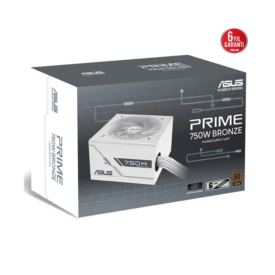 ASUS Prime 750W 80+ Bronze White Beyaz Güç Kaynağı