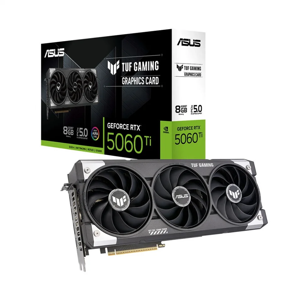 ASUS TUF Gaming GeForce RTX 5060 Ti 8GB GDDR7 128 Bit NVIDIA DLSS 4 Ekran Kartı