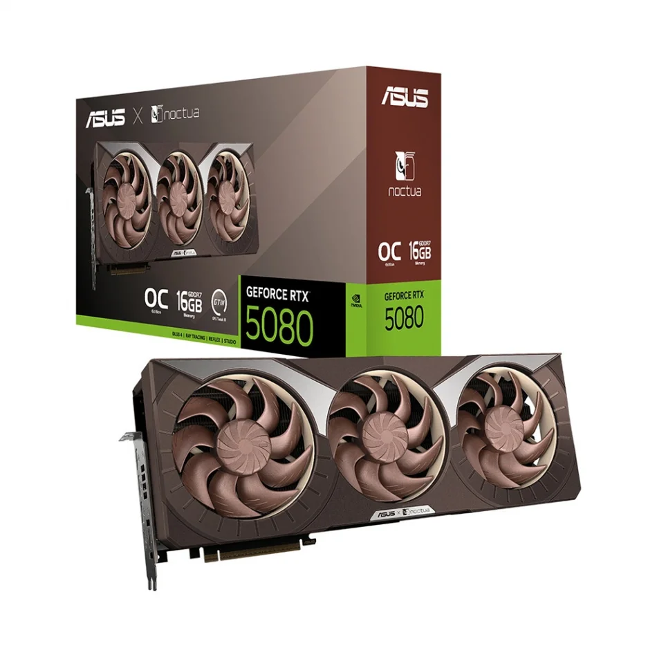 ASUS GeForce RTX 5080 Noctua OC Edition 16GB GDDR7 256 Bit NVIDIA DLSS 4 Ekran Kartı