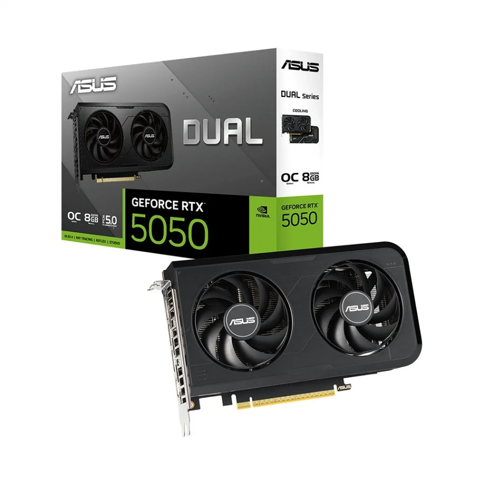 ASUS Dual GeForce RTX 5050 OC Edition 8GB GDDR6 128 Bit NVIDIA DLSS 4 Ekran Kartı