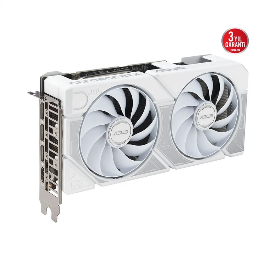 ASUS Dual GeForce RTX 5060 Ti OC White Edition 8GB GDDR7 128 Bit NVIDIA DLSS 4 Beyaz Ekran Kartı