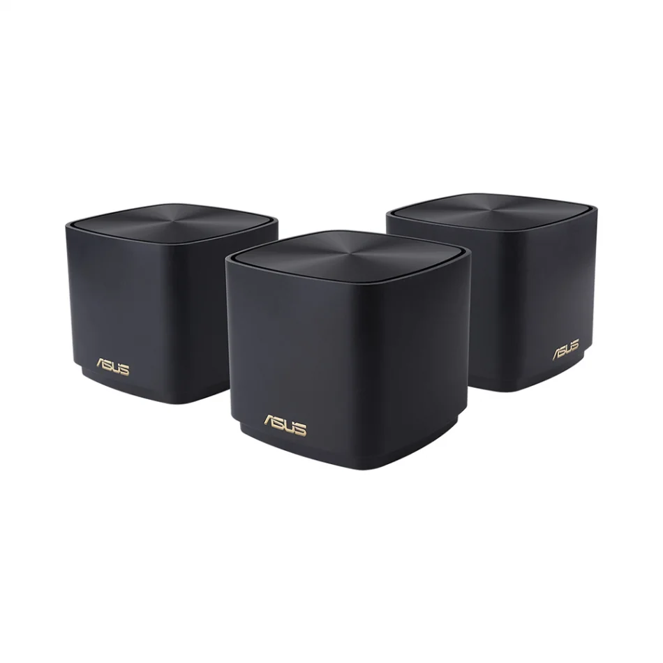 ASUS ZenWiFi XD4 Mini WIFI6 AIMesh VPN Kablosuz Ağ Dağıtımı Siyah 3lü Paket Extendable Router