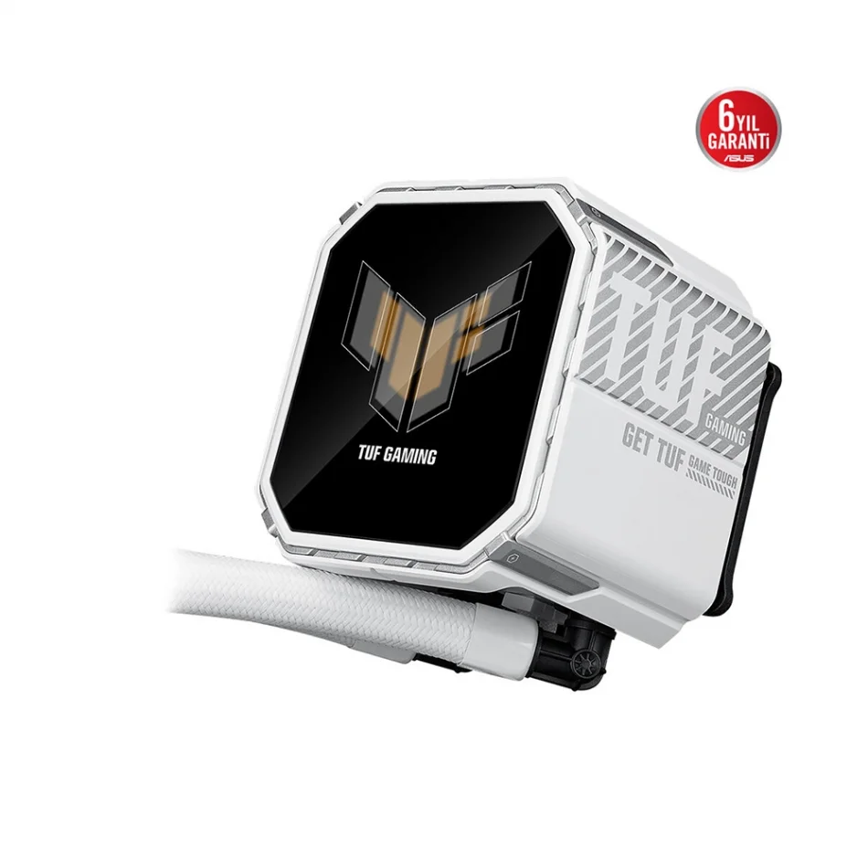 ASUS TUF Gaming LC III 360 ARGB LCD White Aura Sync Intel LGA1851-1700 ve AMD AM5 Destekli 360mm Beyaz İşlemci Sıvı Soğutucu