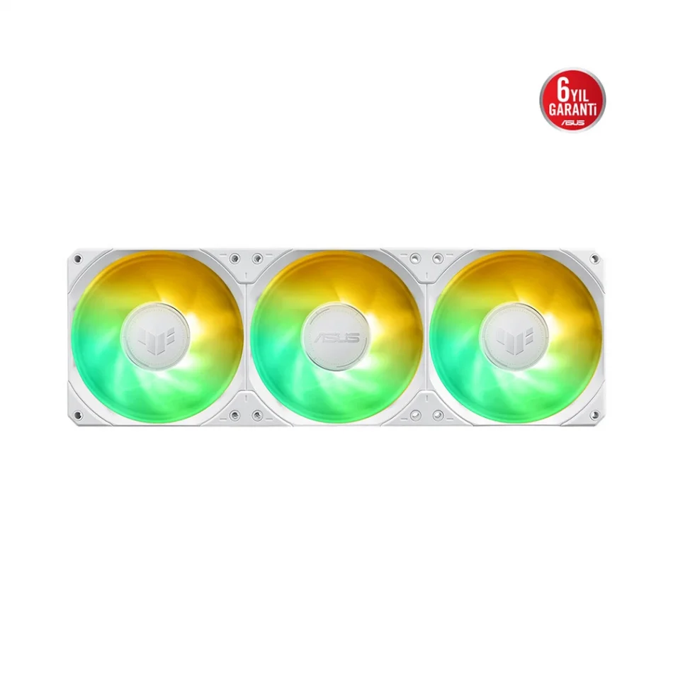 ASUS TUF Gaming LC III 360 ARGB LCD White Aura Sync Intel LGA1851-1700 ve AMD AM5 Destekli 360mm Beyaz İşlemci Sıvı Soğutucu