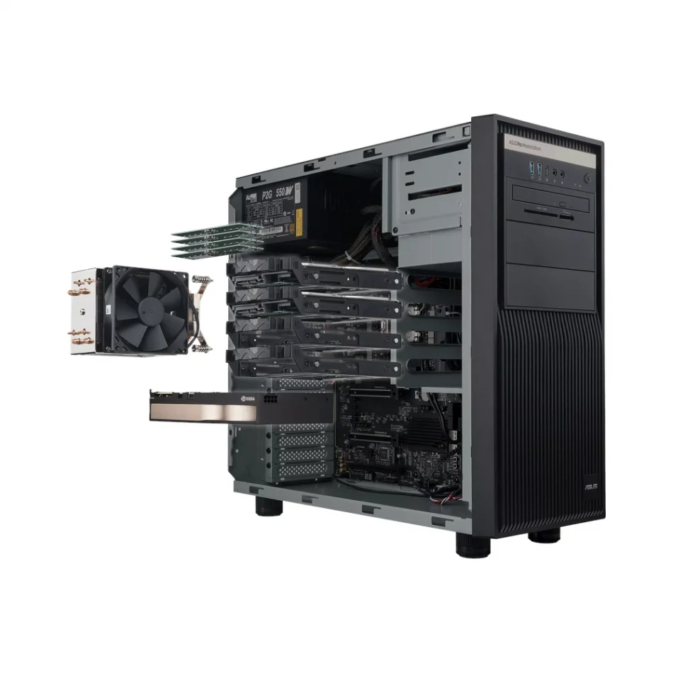 ASUS ExpertCenter Pro ET500I W8U95070D Intel Core Ultra 9 285K 128GB DDR5 RAM 2TB NVMe SSD, Nvidia RTX 5070 12 GB Ekran Kartı Kablolu F Klavye + Mouse FreeDOS Masaüstü İş İstasyonu