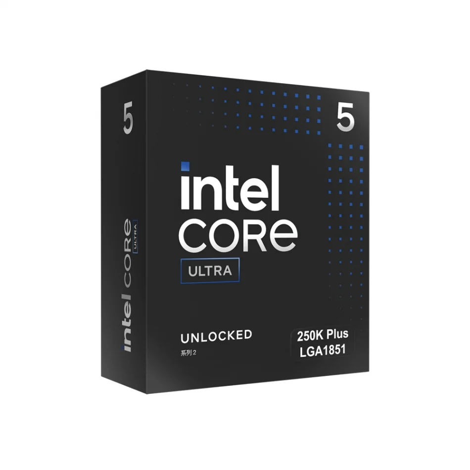 Intel Core Ultra 5 250K Plus 4.2-5.3GHz 18 Çekirdek 30MB Cache 159W Soket 1851 İşlemci