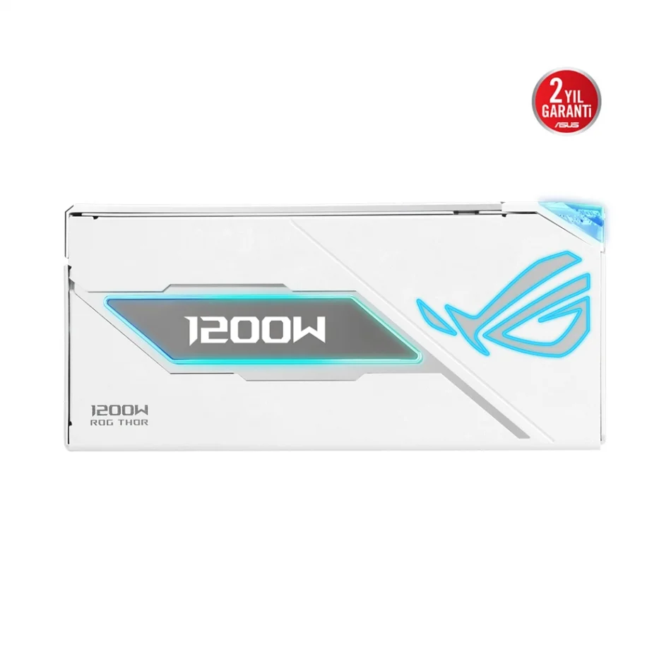 ASUS ROG THOR 1200P3 1200W Platinum III ARGB White Edition 80+ Platinum Tam Modüler ATX 3.1 Beyaz Güç Kaynağı